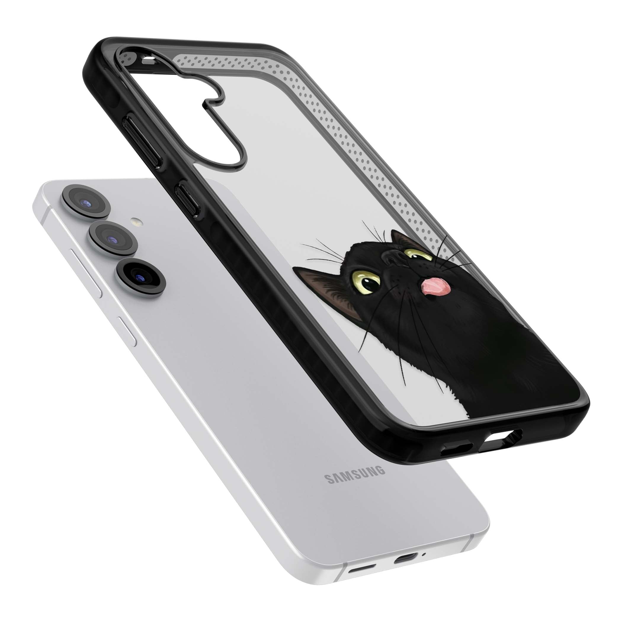 Black Cat Energy for her iPhone case | Black Impact case for Samsung Galaxy S25, Samsung Galaxy S25 Plus