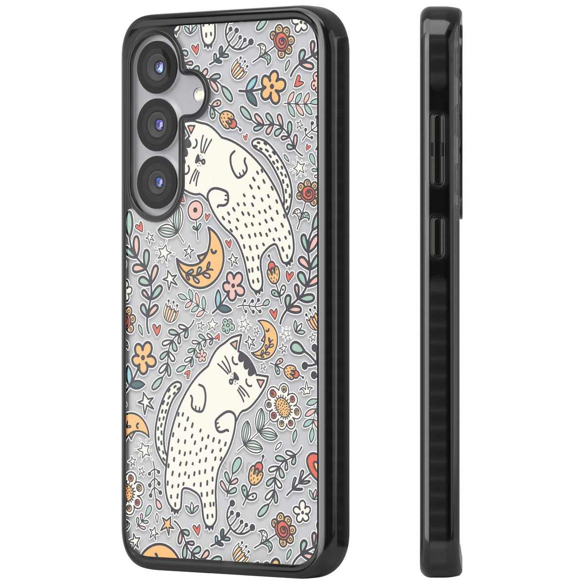 Whisker Dreams Samsung S25 / Samsung S25 Plus / Samsung S26 / Samsung S26 Plus Impact Black Phone Case side
