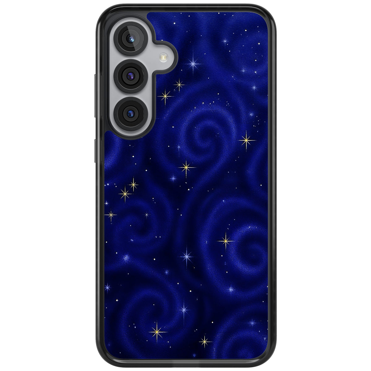Indigo Cosmos Samsung S25 Plus / Samsung S26 / Samsung S26 Plus Impact Black Phone Case front
