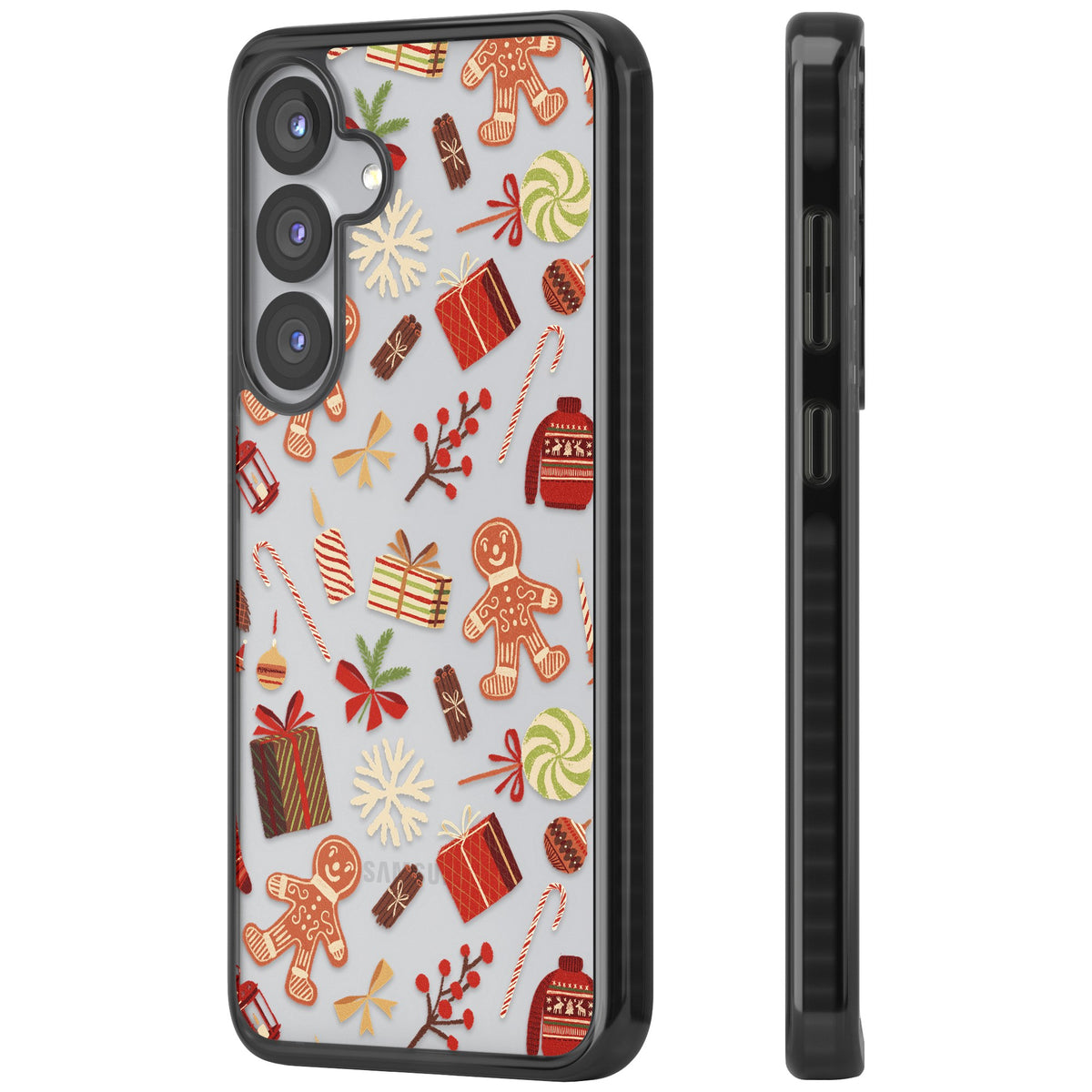 Christmas Assortments Samsung S25 / Samsung S25 Plus / Samsung S26 / Samsung S26 Plus Impact Black Phone Case side