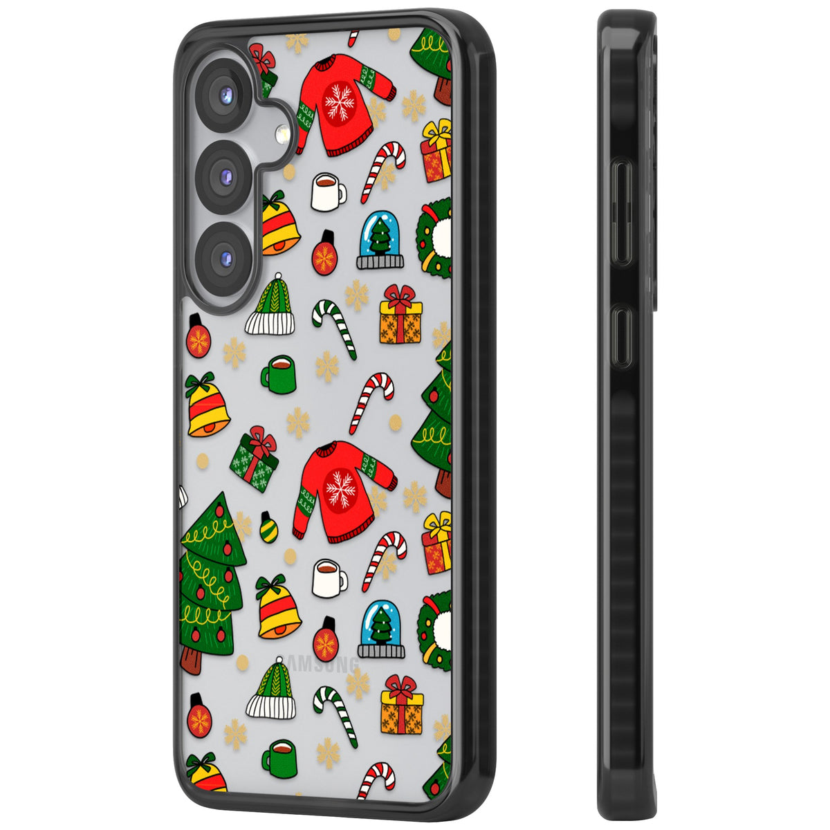 Holiday Medley Samsung S25 / Samsung S25 Plus / Samsung S26 / Samsung S26 Plus Impact Black Phone Case side