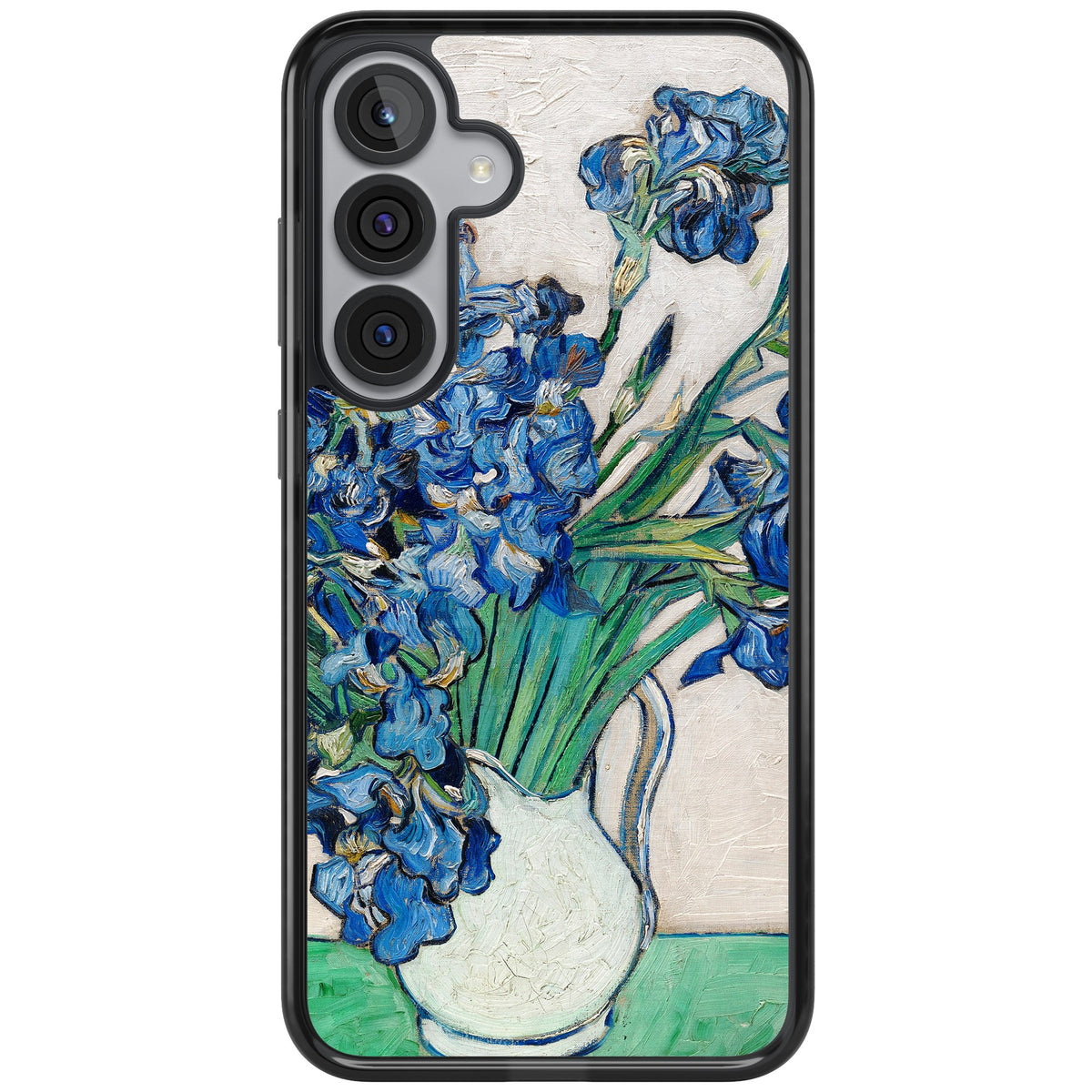 Irises By Vincent Van Gogh Samsung S25 Plus / Samsung S26 / Samsung S26 Plus Impact Black Phone Case front