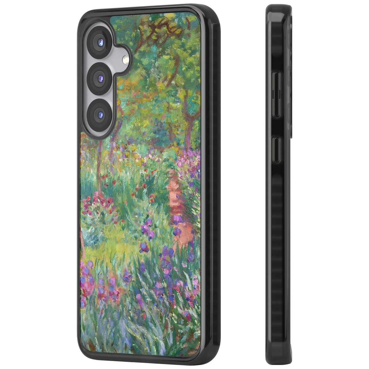 Garden in Giverny Samsung S25 / Samsung S25 Plus / Samsung S26 / Samsung S26 Plus Impact Black Phone Case side