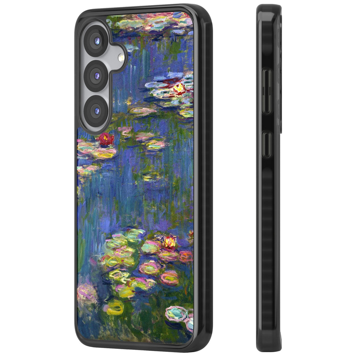 Water Lilies II Samsung S25 / Samsung S25 Plus / Samsung S26 / Samsung S26 Plus Impact Black Phone Case side