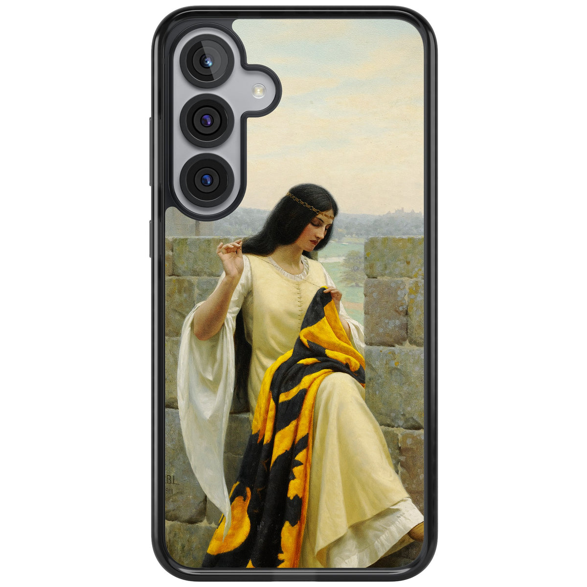 Stitching the Standard Samsung S25 Plus / Samsung S26 / Samsung S26 Plus Impact Black Phone Case front