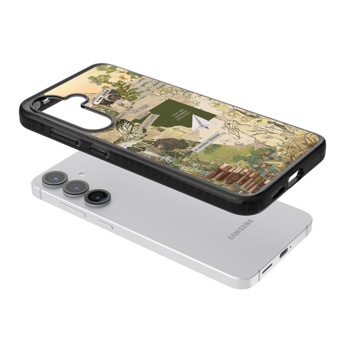 Country Wonderland Samsung S25 / Samsung S25 Plus / Samsung S26 / Samsung S26 Plus Impact Black Phone Case angled