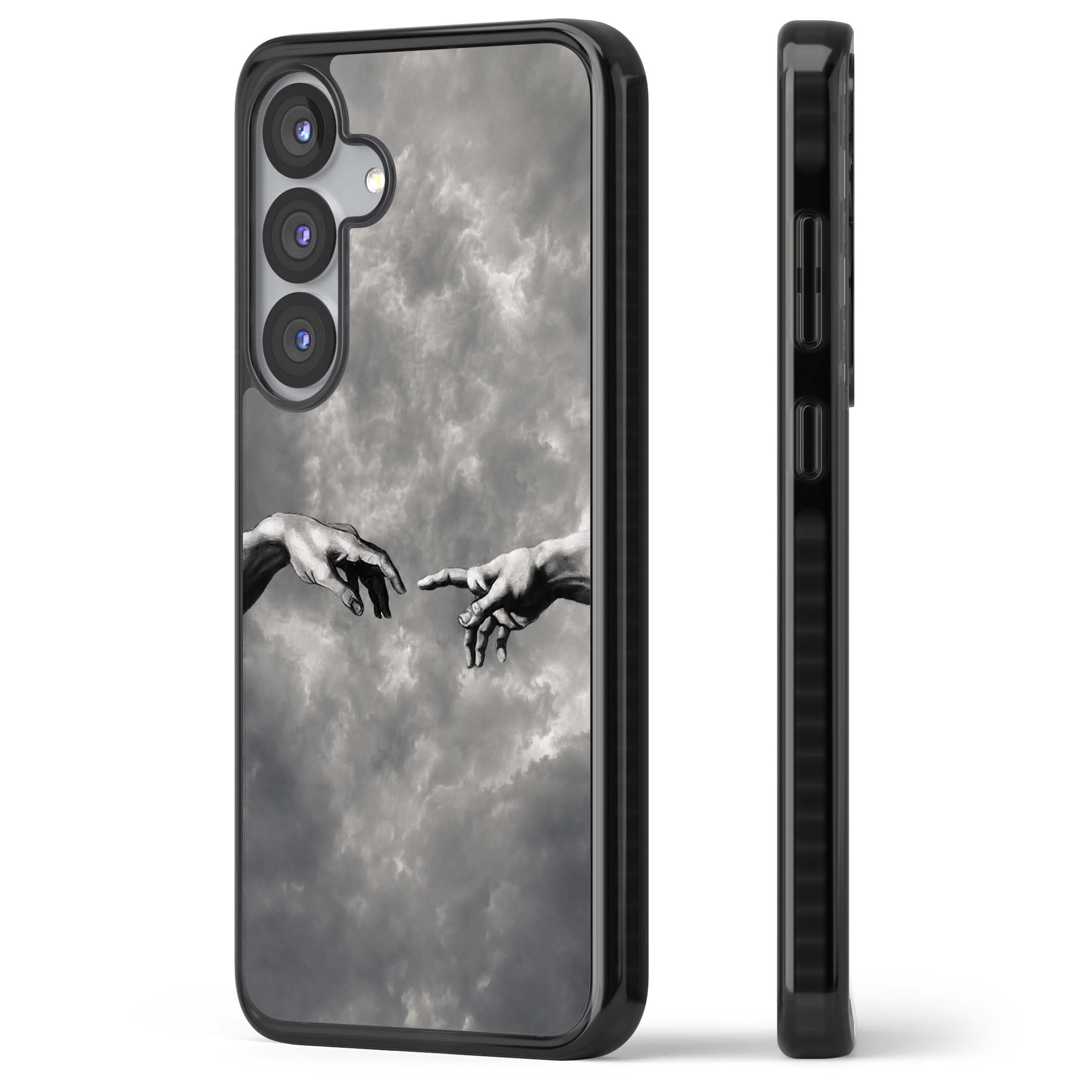 Creation art iPhone case | Black Impact case for Samsung Galaxy S25, Samsung Galaxy S25 Plus