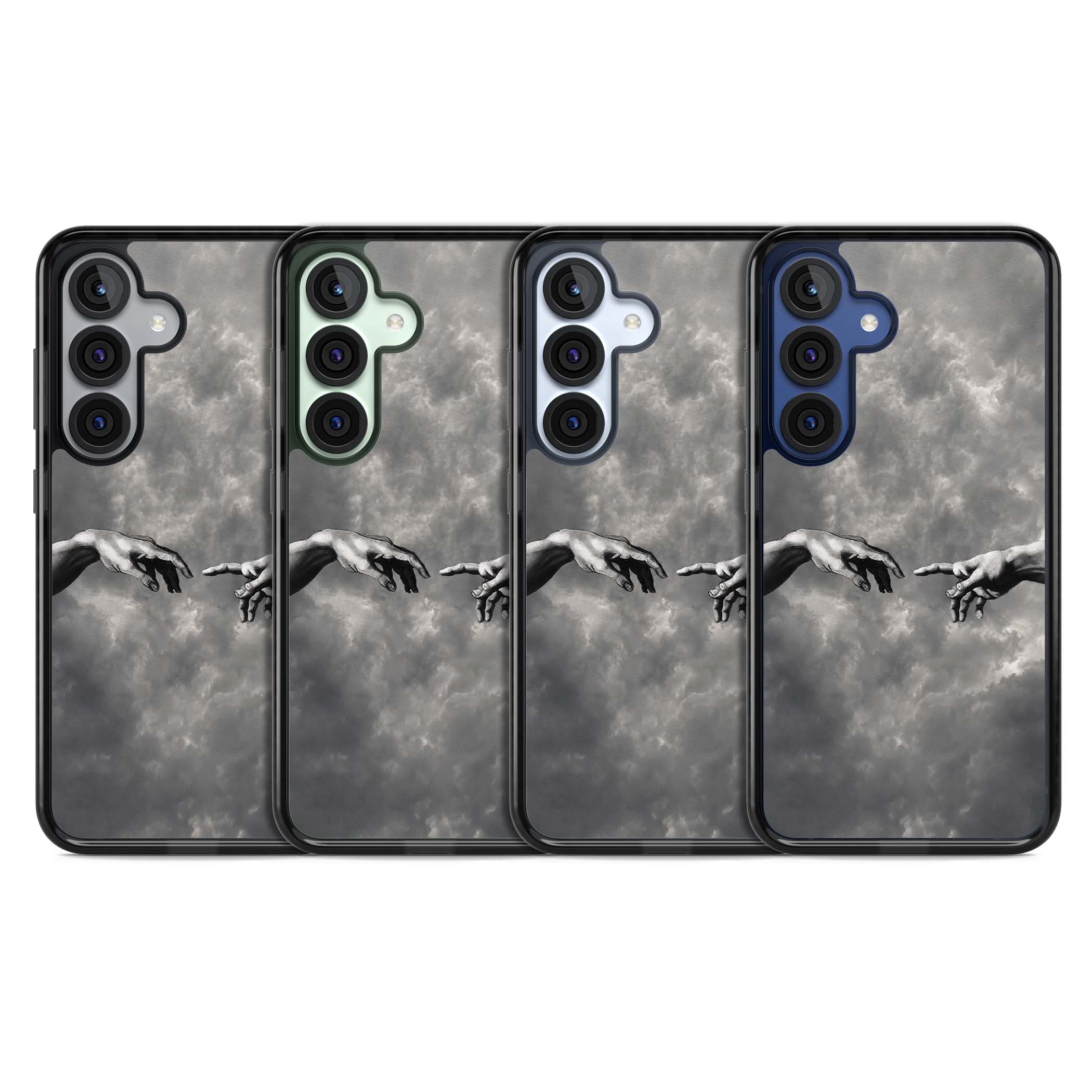 Creation art iPhone case | Black Impact case for Samsung Galaxy S25, Samsung Galaxy S25 Plus