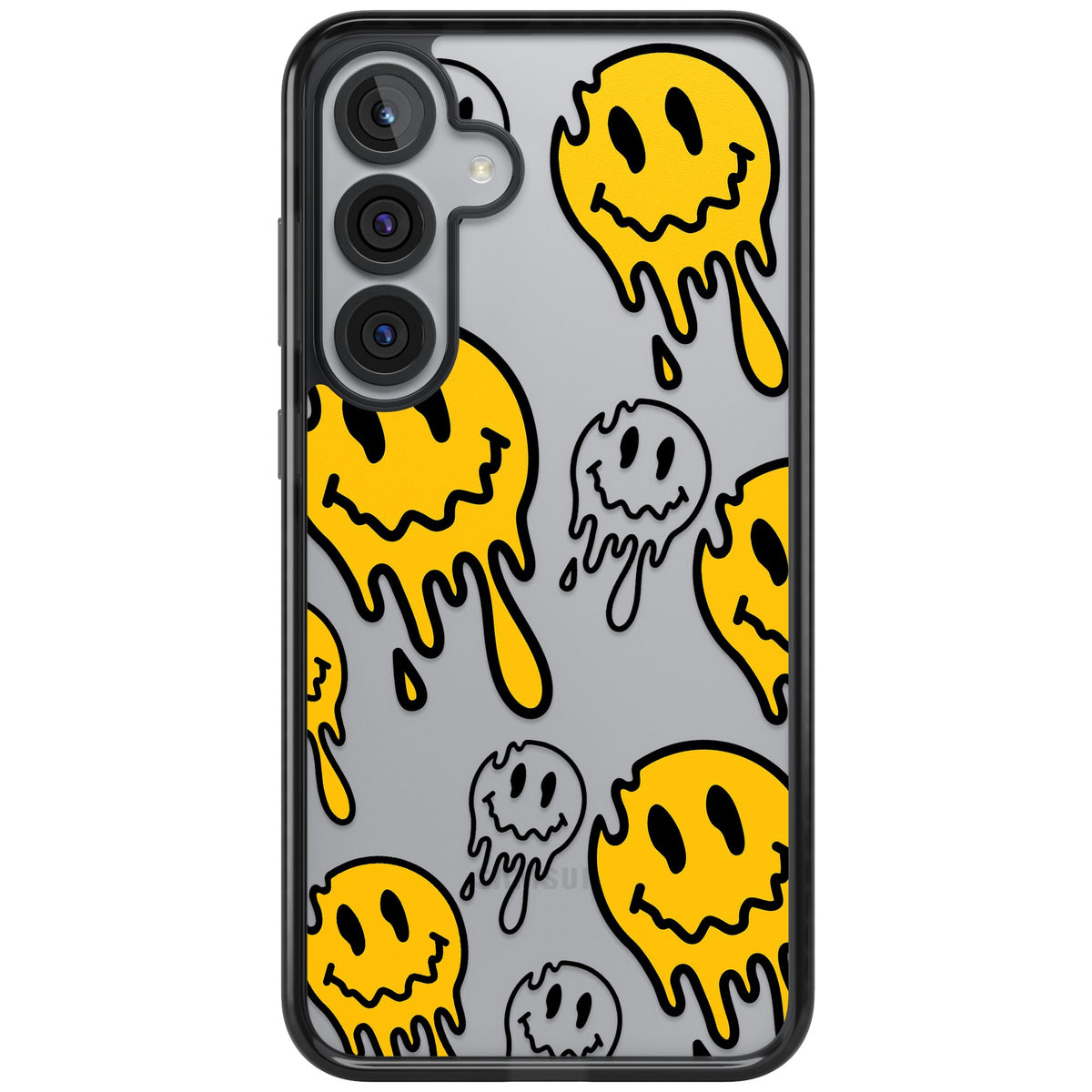 Face Melt Samsung S25 Plus / Samsung S26 / Samsung S26 Plus Impact Black Phone Case front