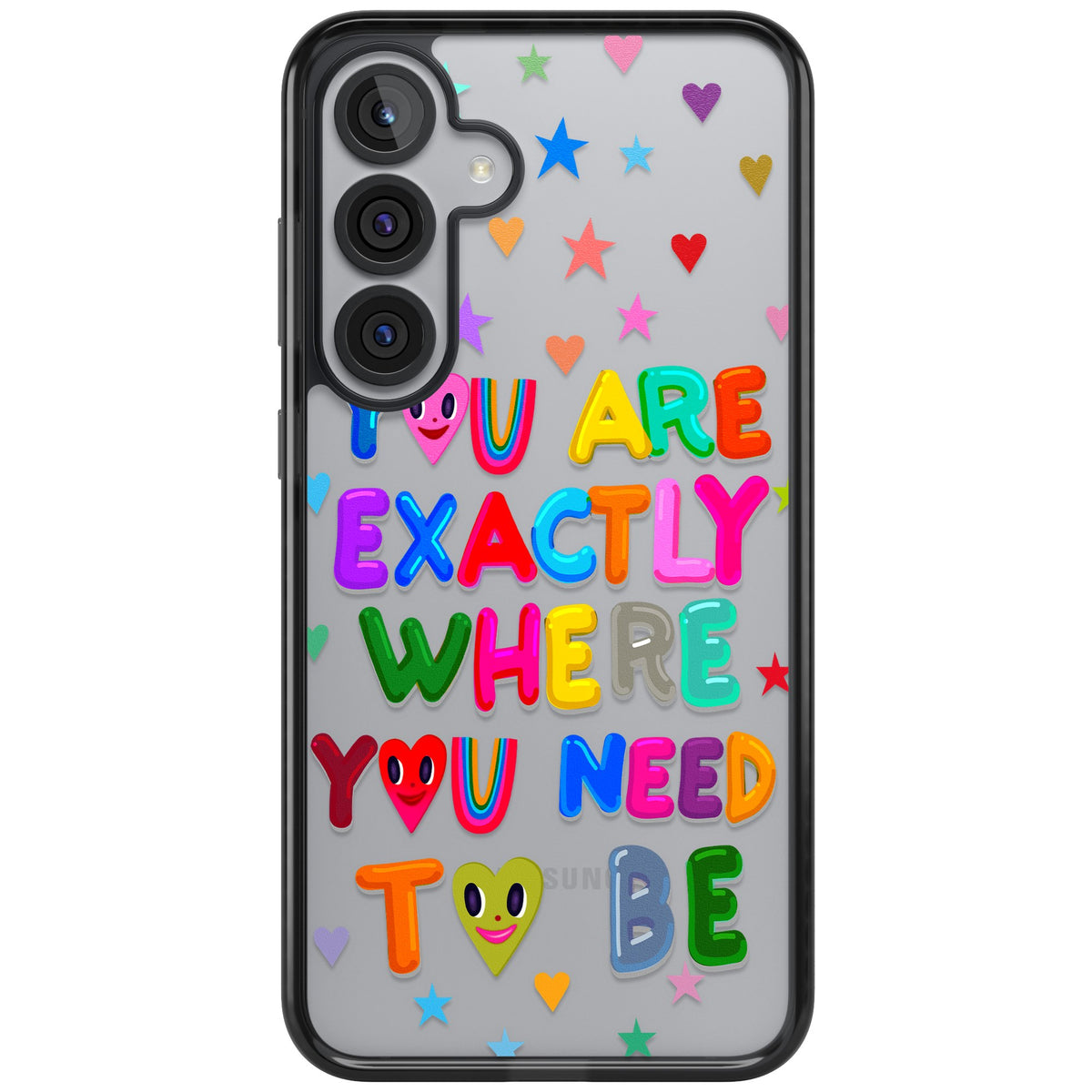 Exactly Where You Need To Be Samsung S25 Plus / Samsung S26 / Samsung S26 Plus Impact Black Phone Case front