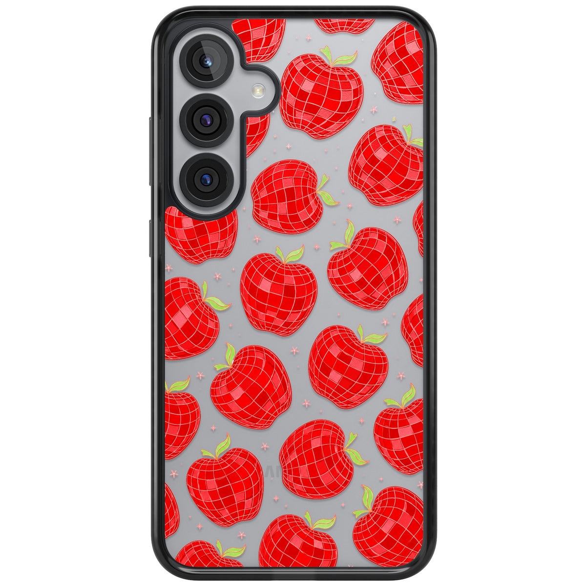 Disco Apples Samsung S25 Plus / Samsung S26 / Samsung S26 Plus Impact Black Phone Case front