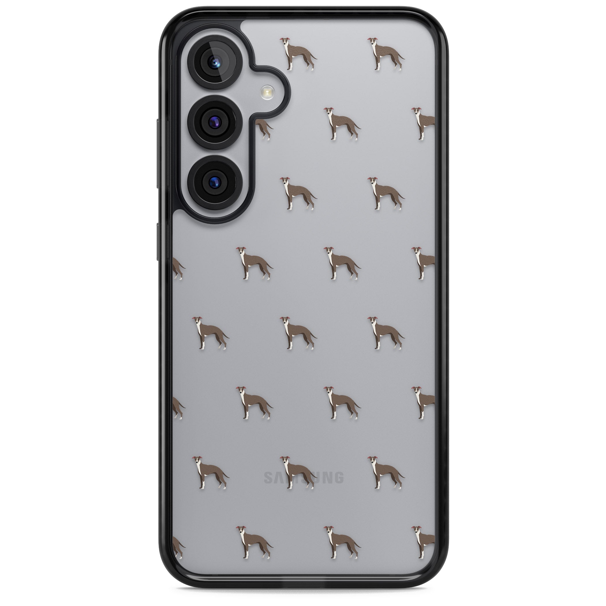 Whippet Dog Pattern Clear
