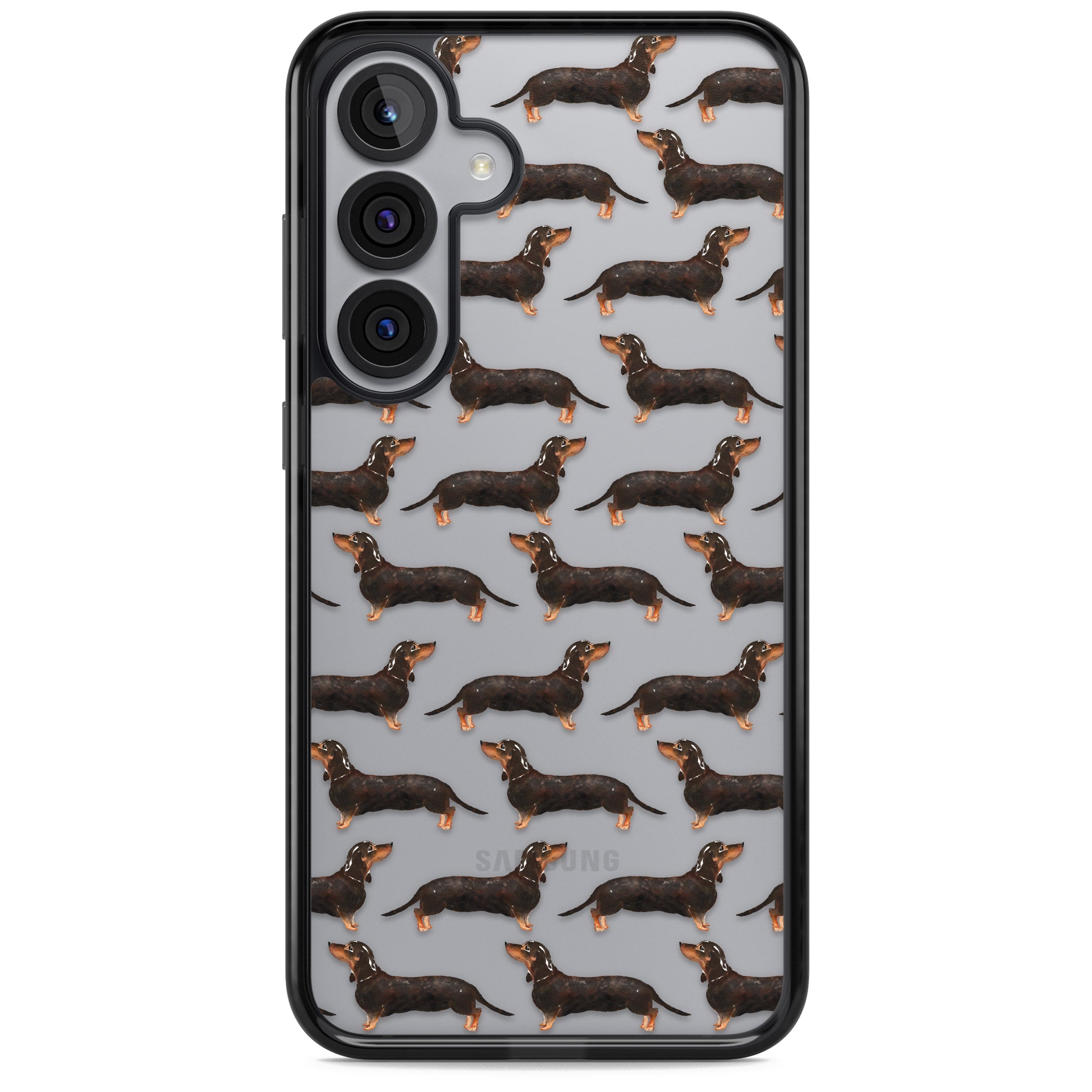 Dachshund Pattern Black Tan
