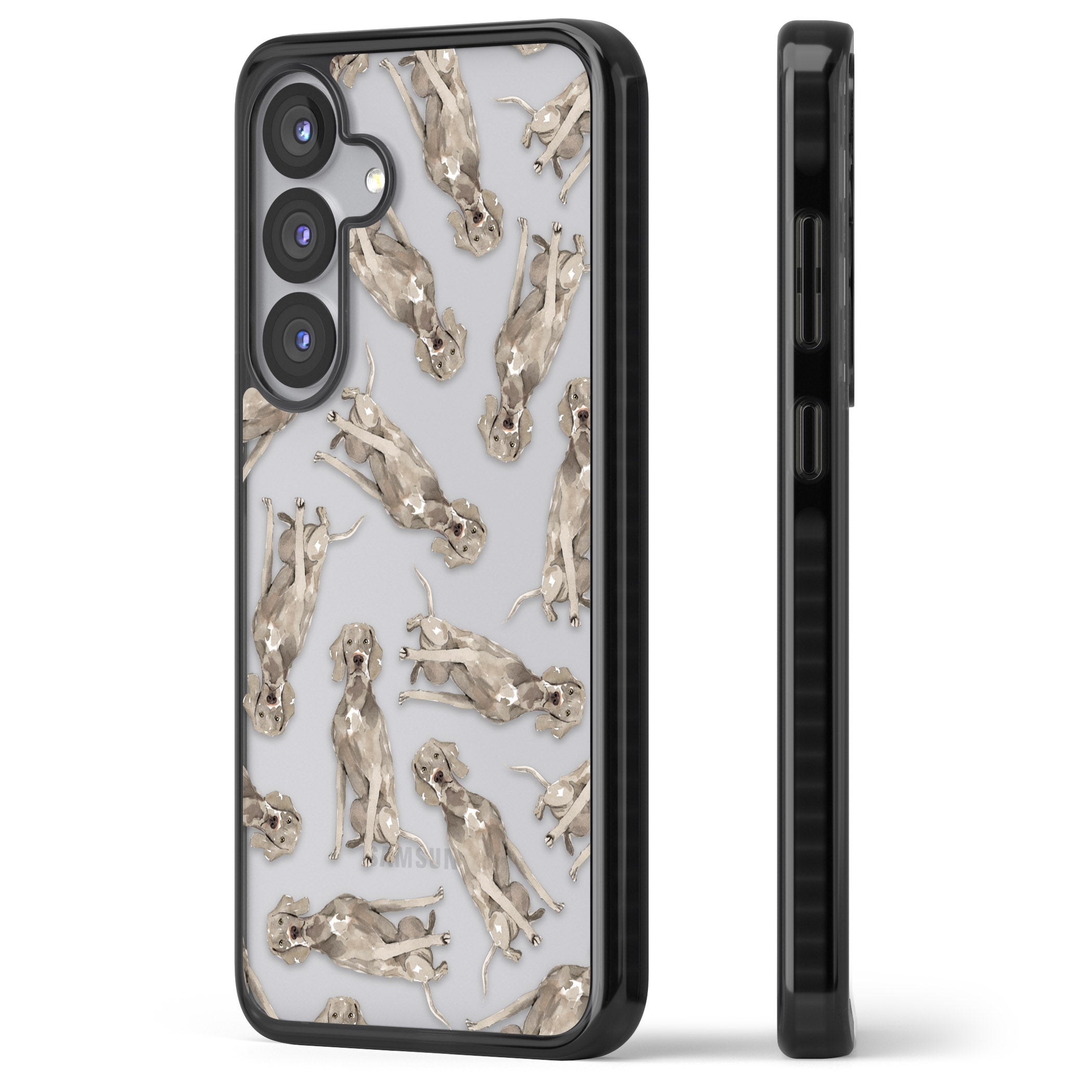 Weimaraner Watercolor Dog