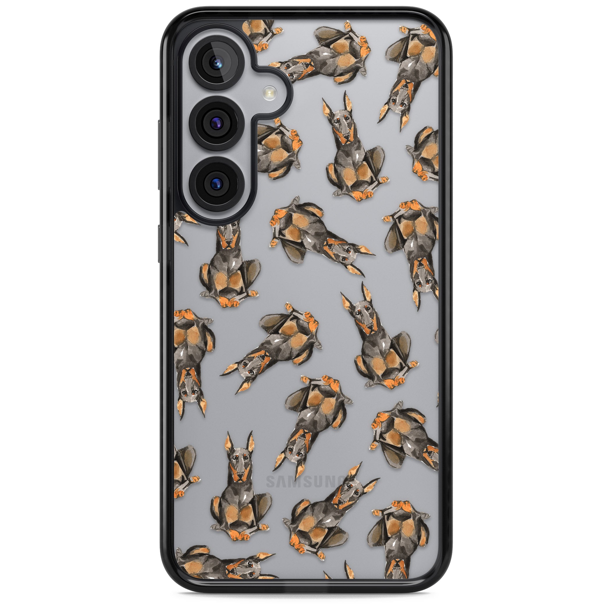 Doberman Watercolor Dog