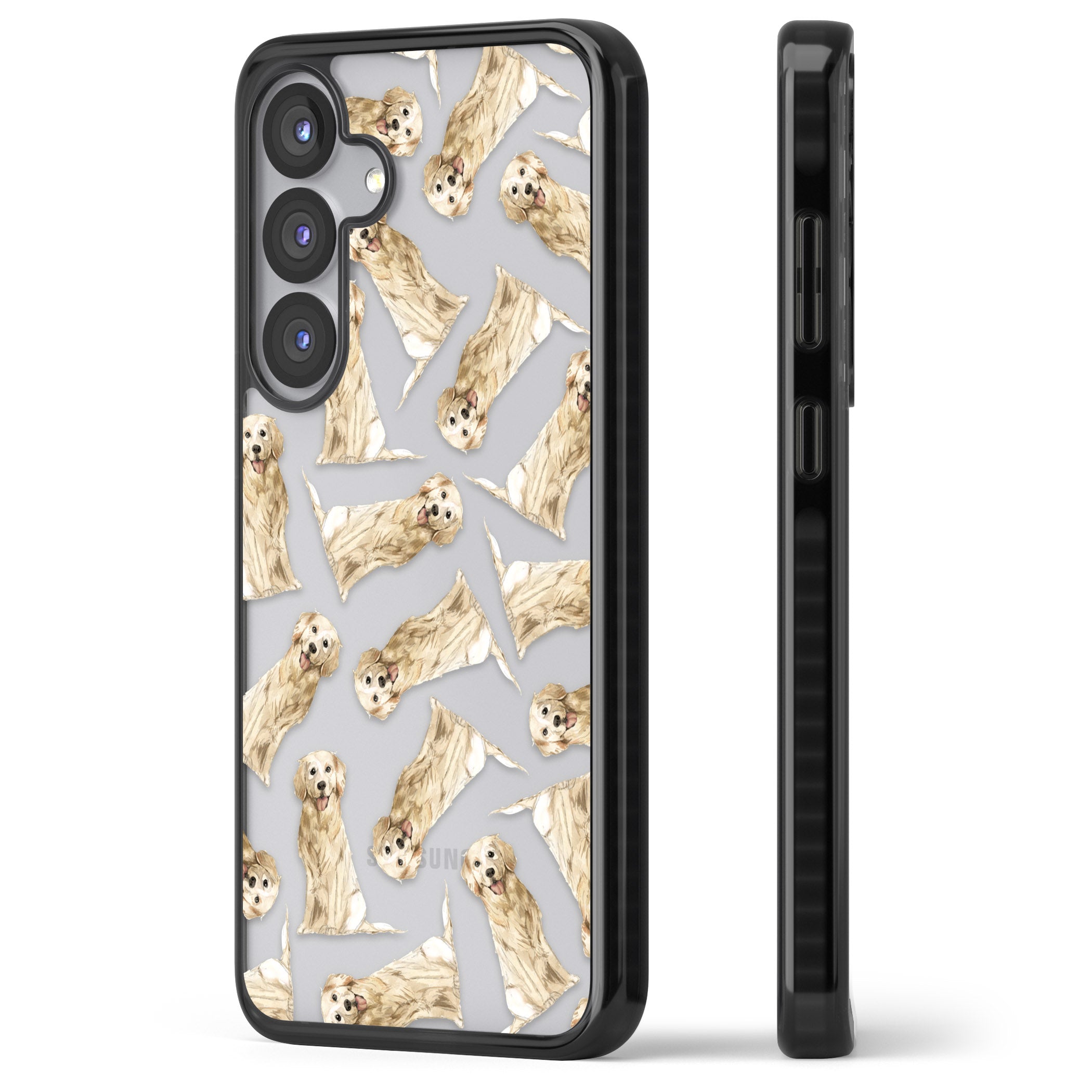 Golden Retriever Watercolor Pattern