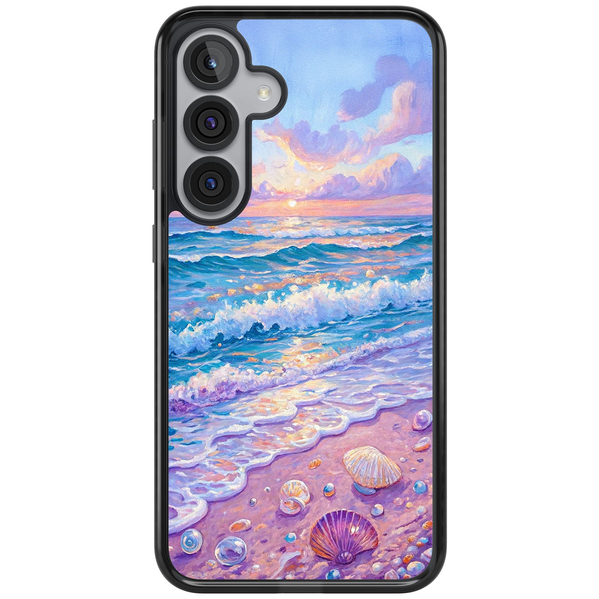 Pearl Shore Samsung S25 Plus / Samsung S26 / Samsung S26 Plus Impact Black Phone Case front