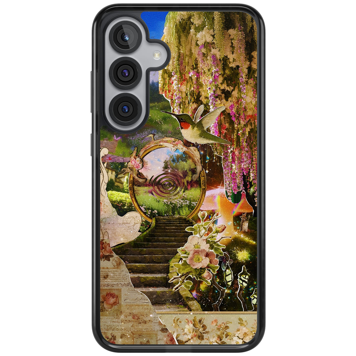 Fairy Portal Samsung S25 Plus / Samsung S26 / Samsung S26 Plus Impact Black Phone Case front
