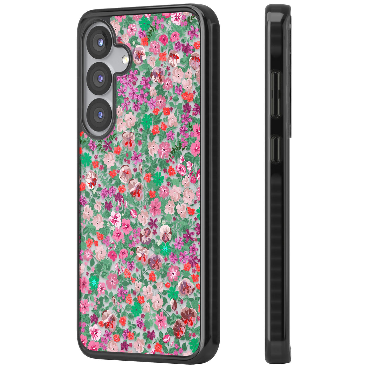 Florentine Meadow Samsung S25 / Samsung S25 Plus / Samsung S26 / Samsung S26 Plus Impact Black Phone Case side