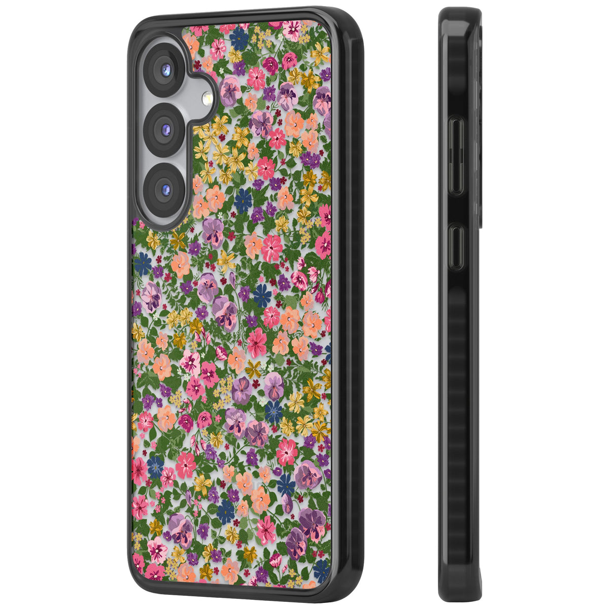 Lake Como Meadow Samsung S25 / Samsung S25 Plus / Samsung S26 / Samsung S26 Plus Impact Black Phone Case side