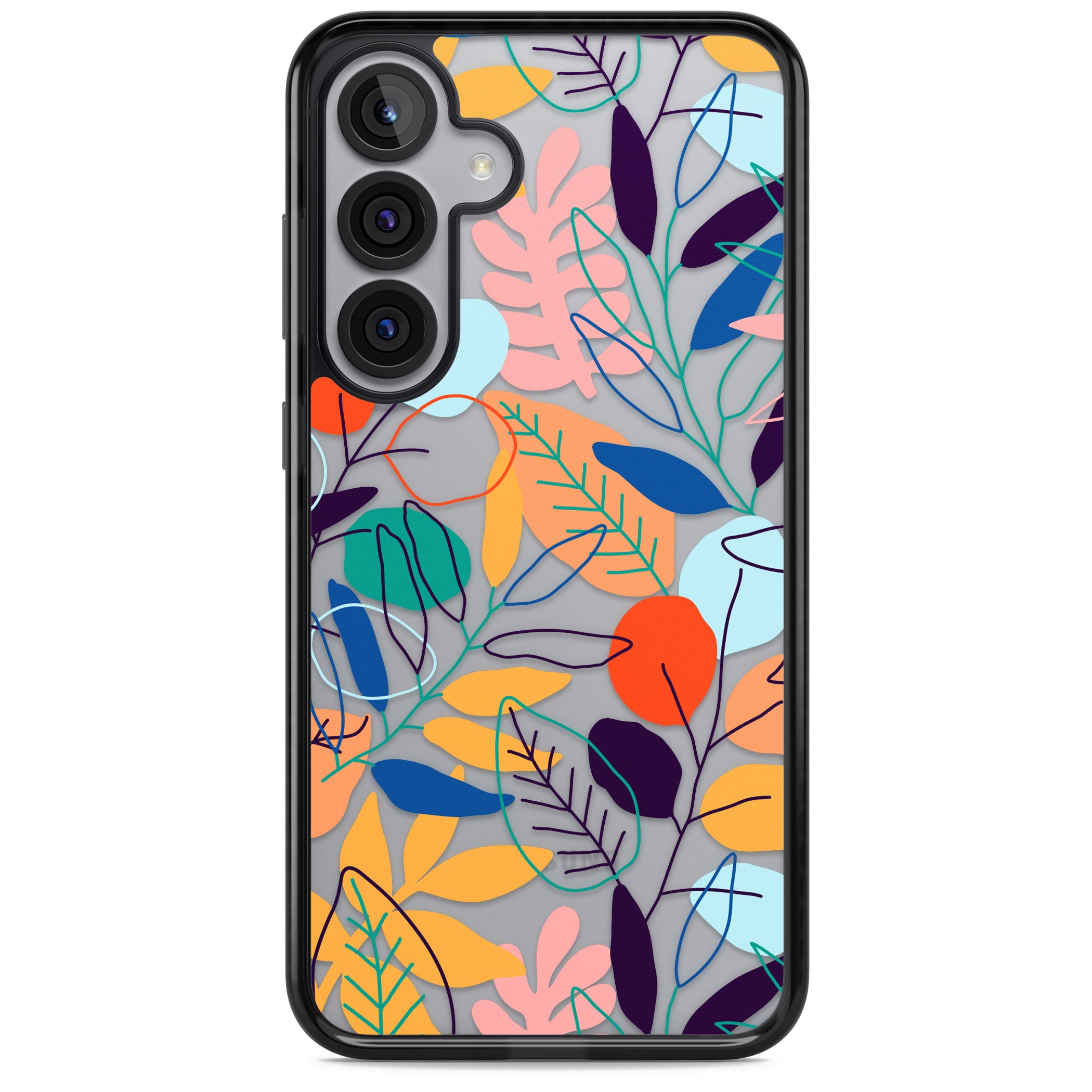 Abstract Line Drawn Leaves