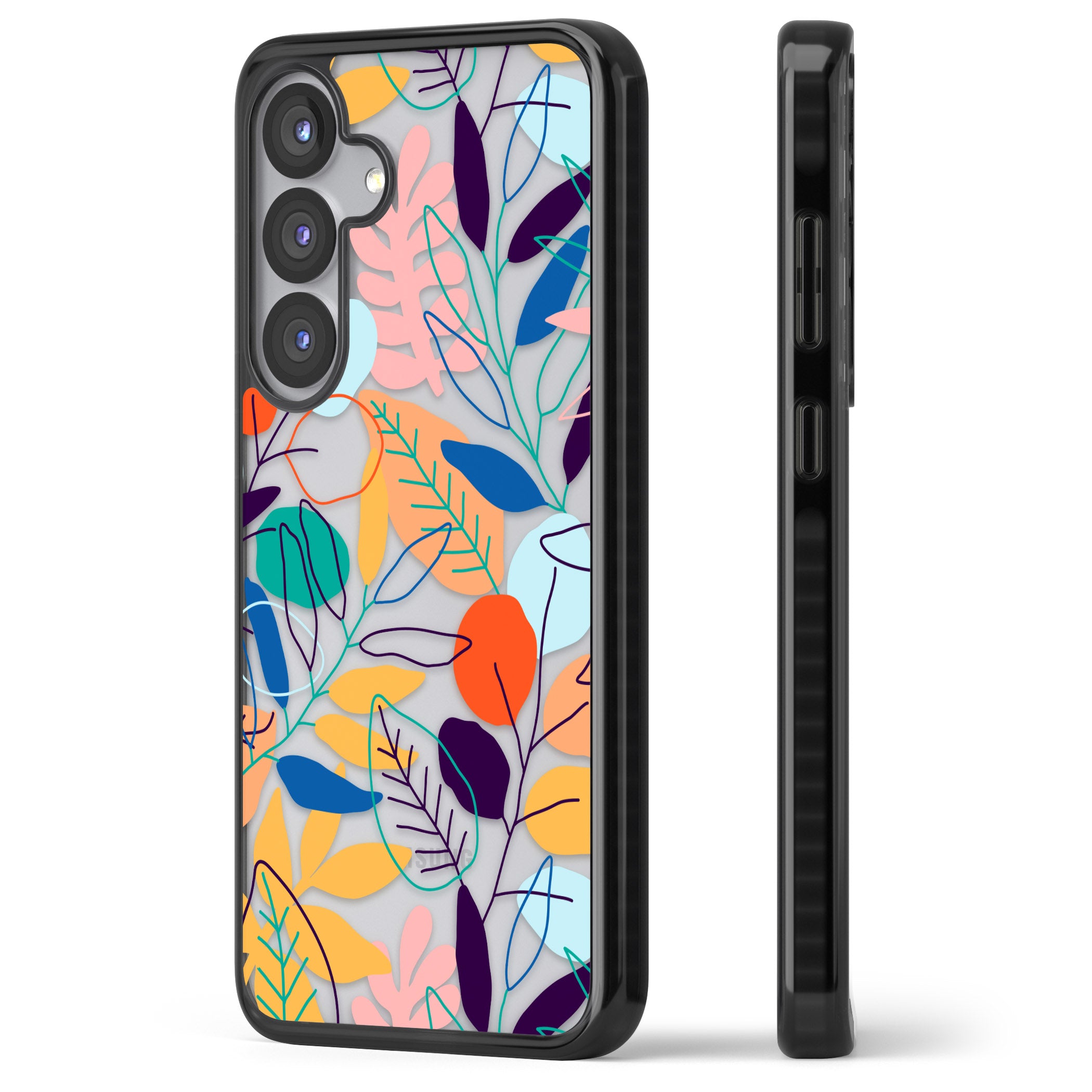 Abstract Line Drawn Leaves