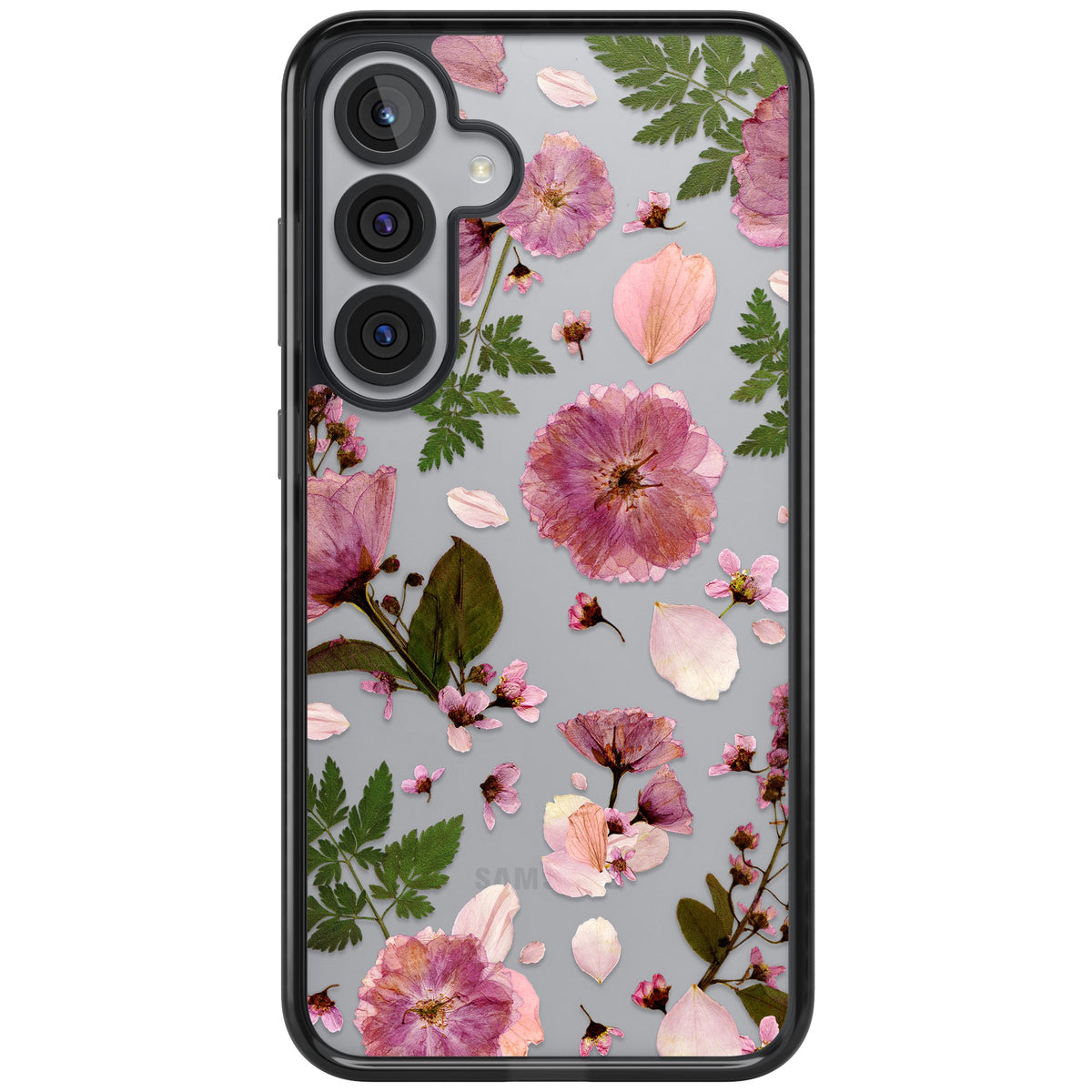 Blossom Bouquet Samsung S25 Plus / Samsung S26 / Samsung S26 Plus Impact Black Phone Case front