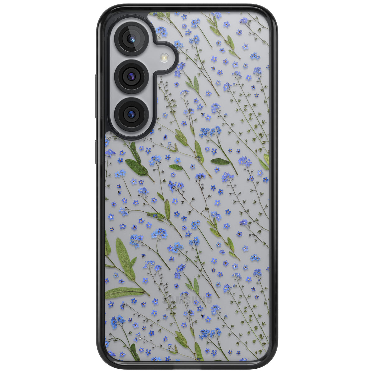 Blue Meadow Samsung S25 Plus / Samsung S26 / Samsung S26 Plus Impact Black Phone Case front