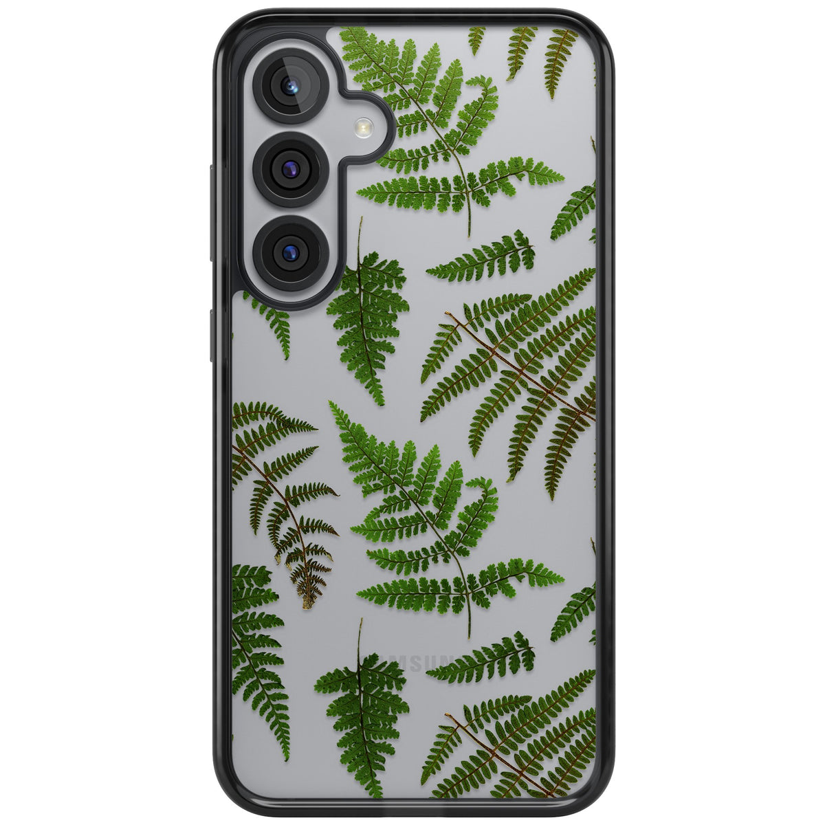 Leafy Ferns Samsung S25 Plus / Samsung S26 / Samsung S26 Plus Impact Black Phone Case front