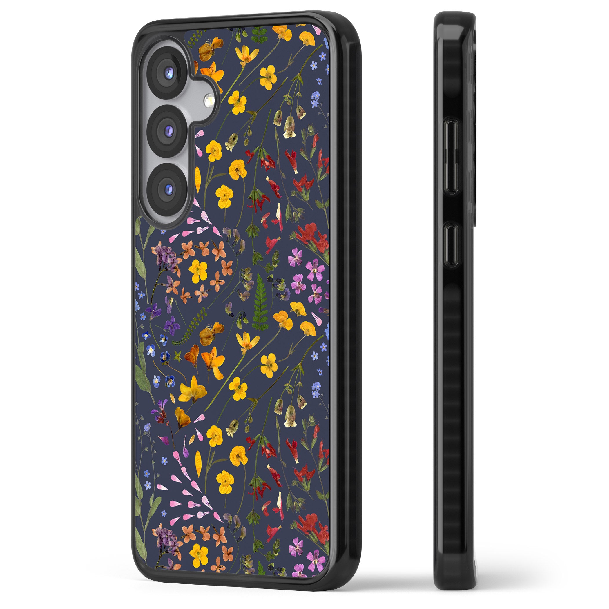 Wildflower Leaves Cluster Navy