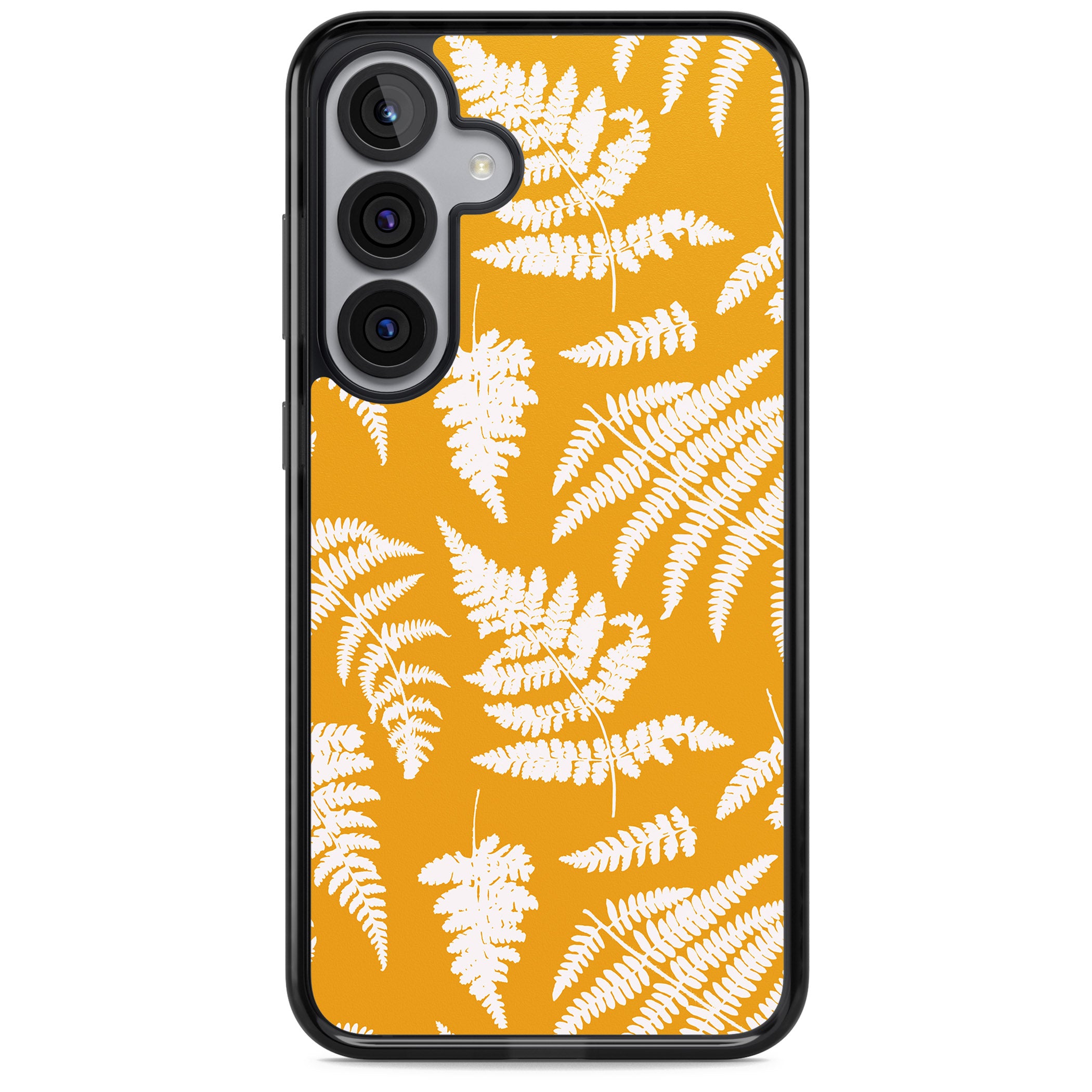 Fern Pattern On Yellow