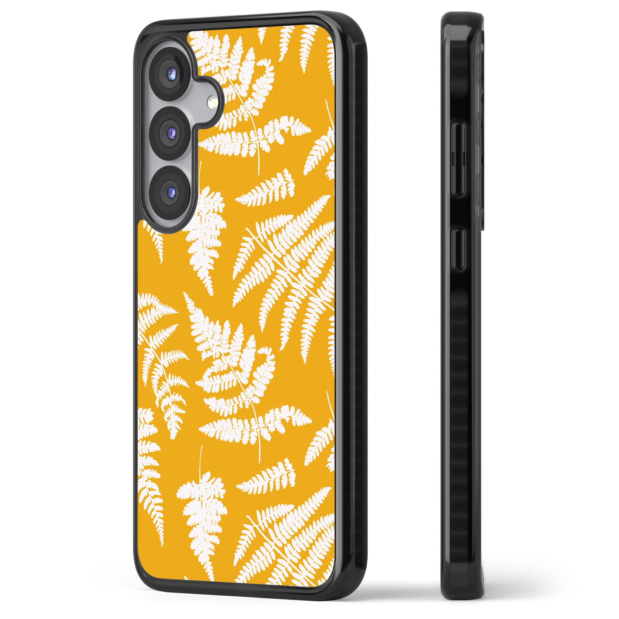 Fern Pattern On Yellow