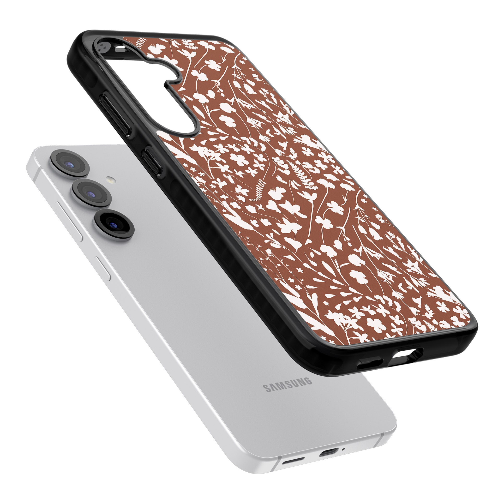 Wildflower Cluster On Terracotta