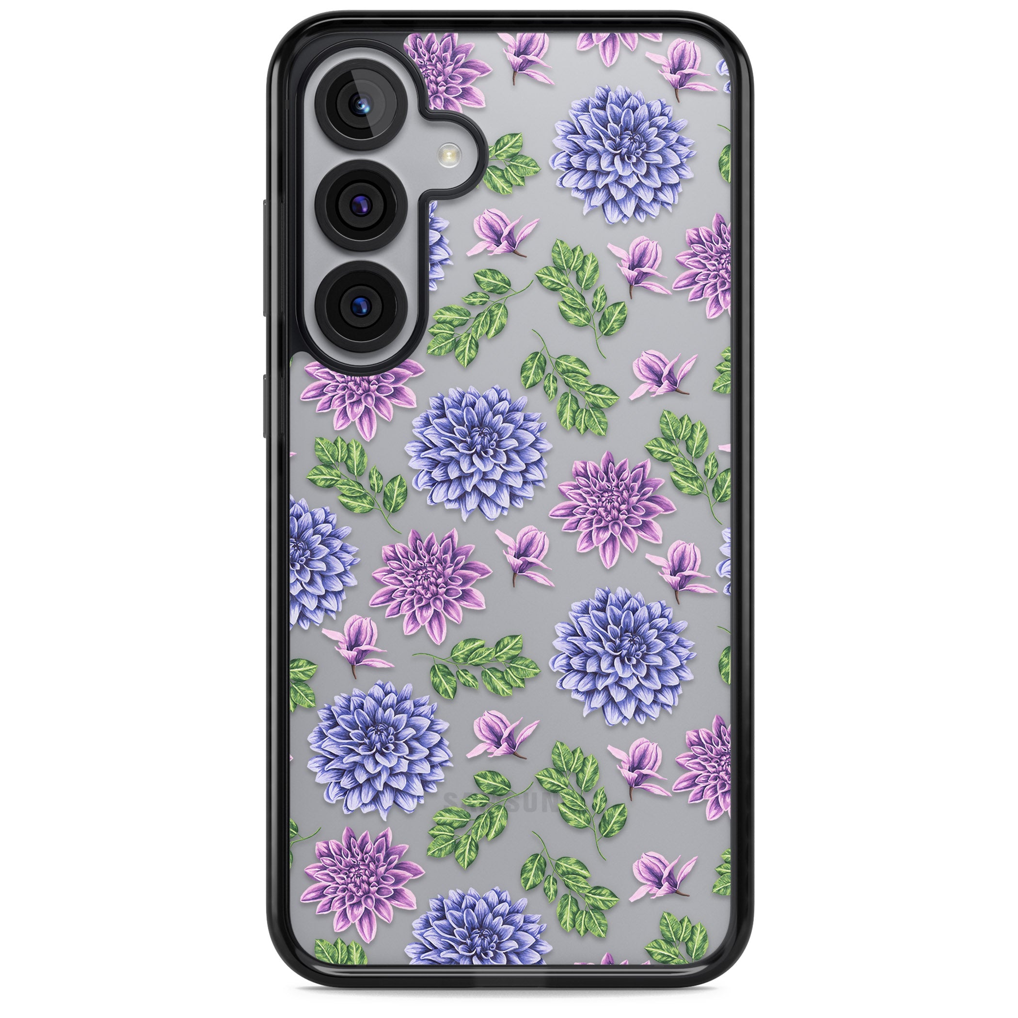 Purple Dahlias Floral