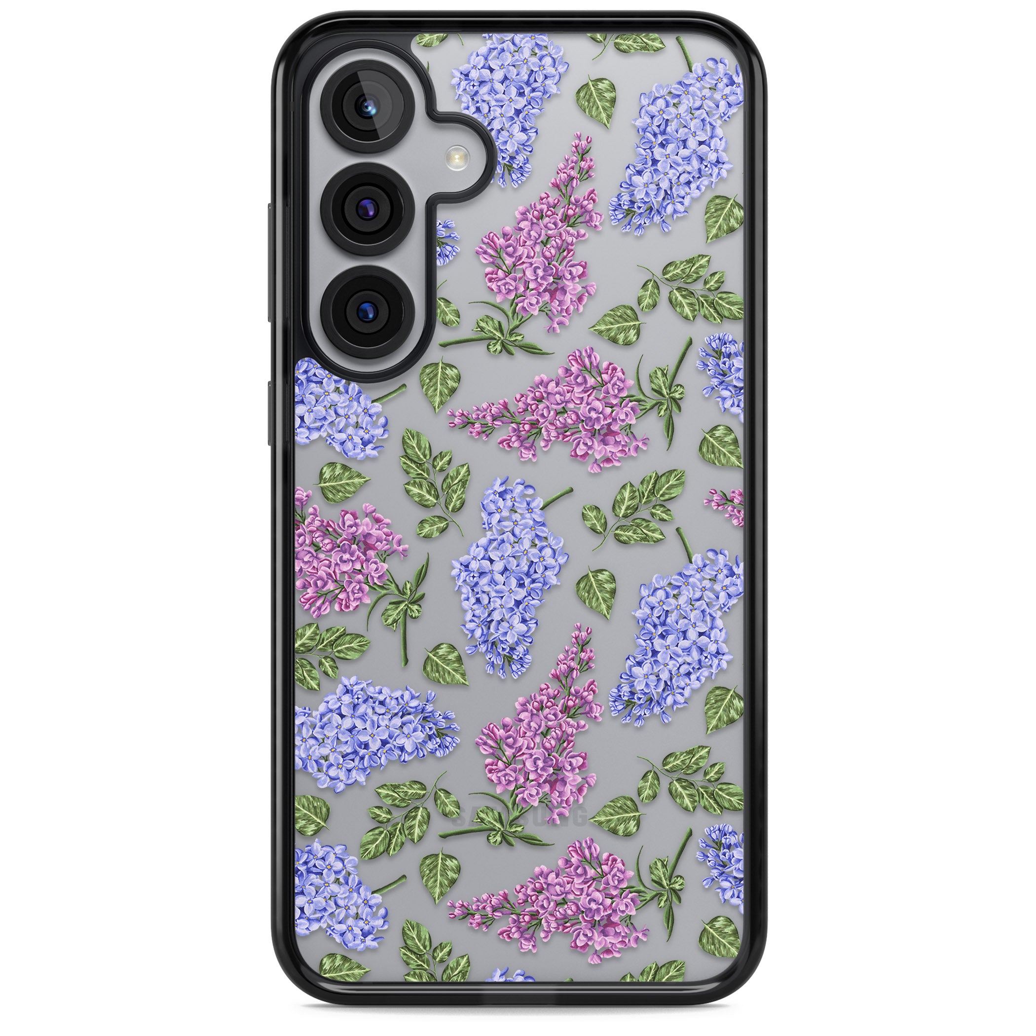Purple Blossoms Transparent Floral