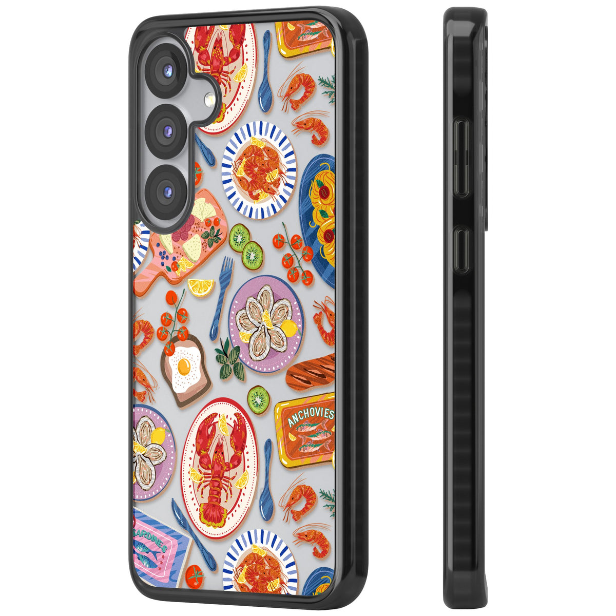 Coastal Spread Samsung S25 / Samsung S25 Plus / Samsung S26 / Samsung S26 Plus Impact Black Phone Case side