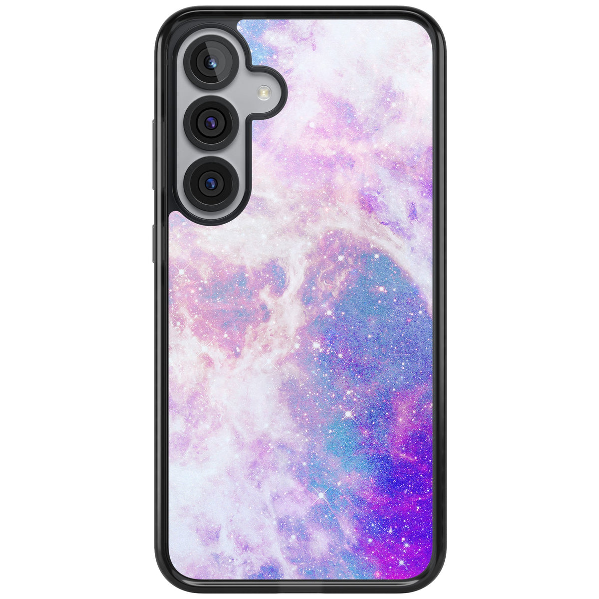 Pastel Galaxy Samsung S25 Plus / Samsung S26 / Samsung S26 Plus Impact Black Phone Case front