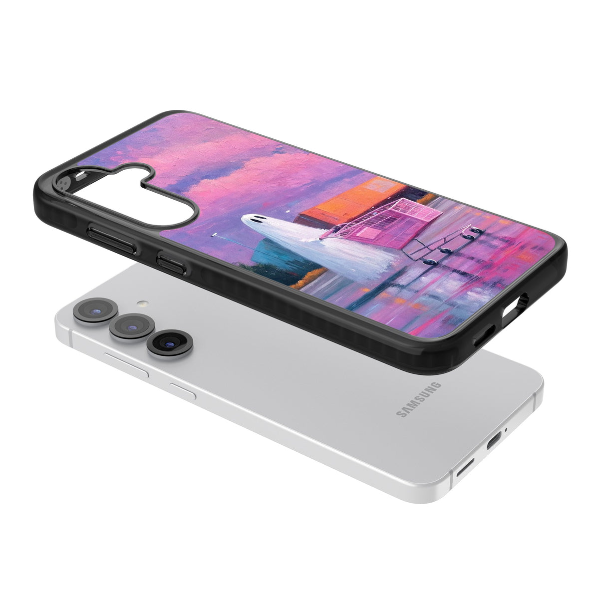 A Ghost's Errand Samsung S25 / Samsung S25 Plus / Samsung S26 / Samsung S26 Plus Impact Black Phone Case angled