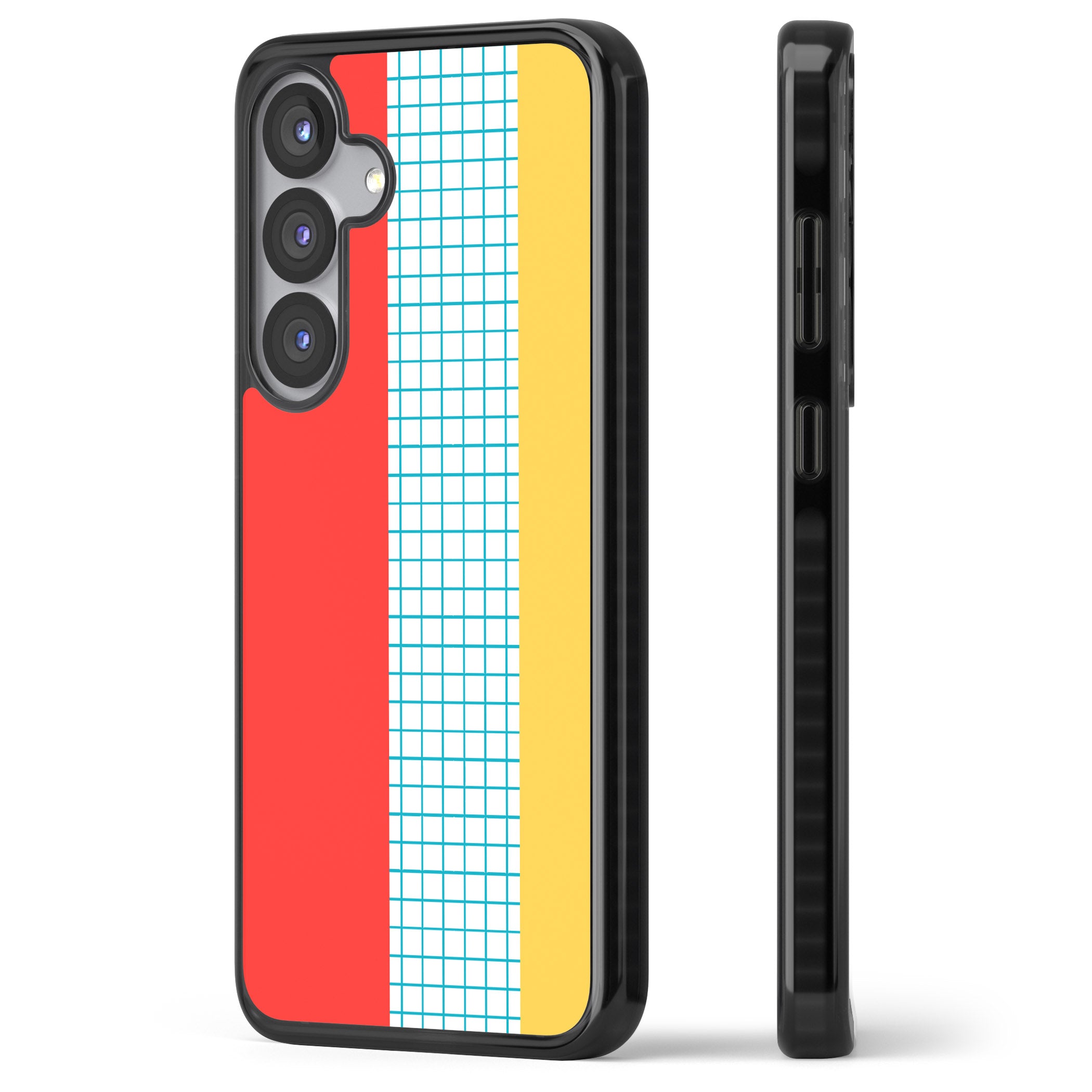 Abstract Grid Red, Blue, Yellow