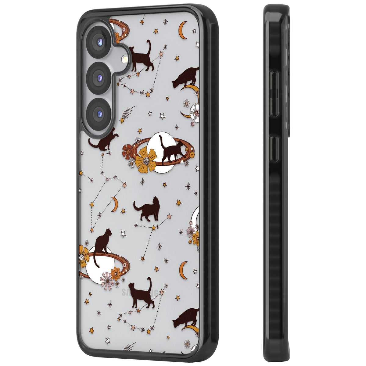Cats And Astrology Samsung S25 / Samsung S25 Plus / Samsung S26 / Samsung S26 Plus Impact Black Phone Case side
