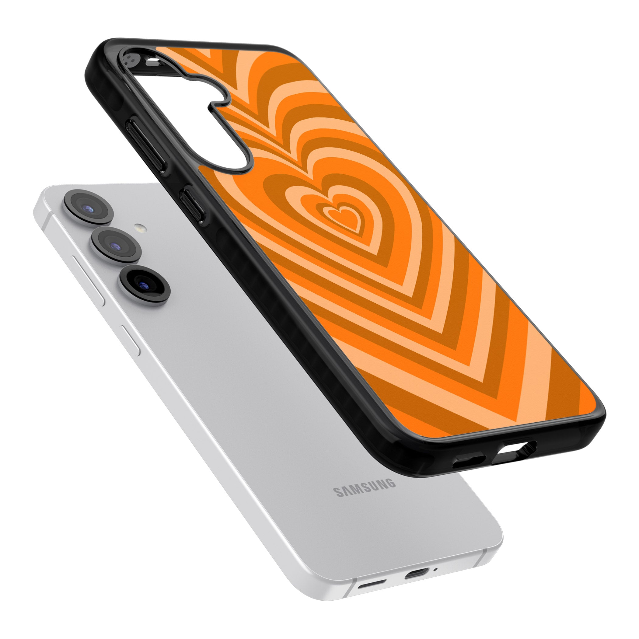 Orange Heart Illusion