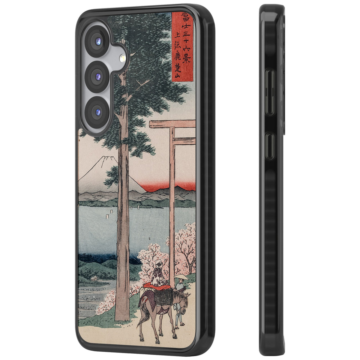 Gates To Mt. Fuji Samsung S25 / Samsung S25 Plus / Samsung S26 / Samsung S26 Plus Impact Black Phone Case side