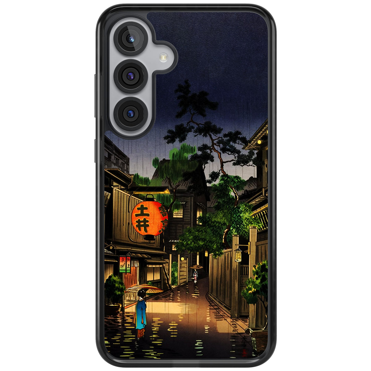 Evening In Ushigome Samsung S25 Plus / Samsung S26 / Samsung S26 Plus Impact Black Phone Case front