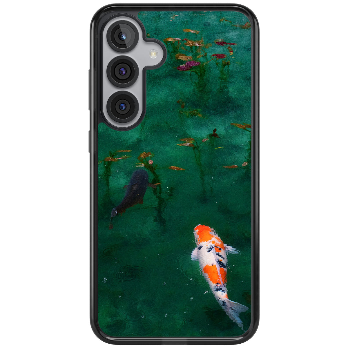 Koi Fish Samsung S25 Plus / Samsung S26 / Samsung S26 Plus Impact Black Phone Case front