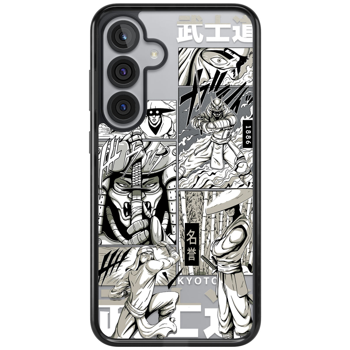 Kyoto Noir Samsung S25 Plus / Samsung S26 / Samsung S26 Plus Impact Black Phone Case front
