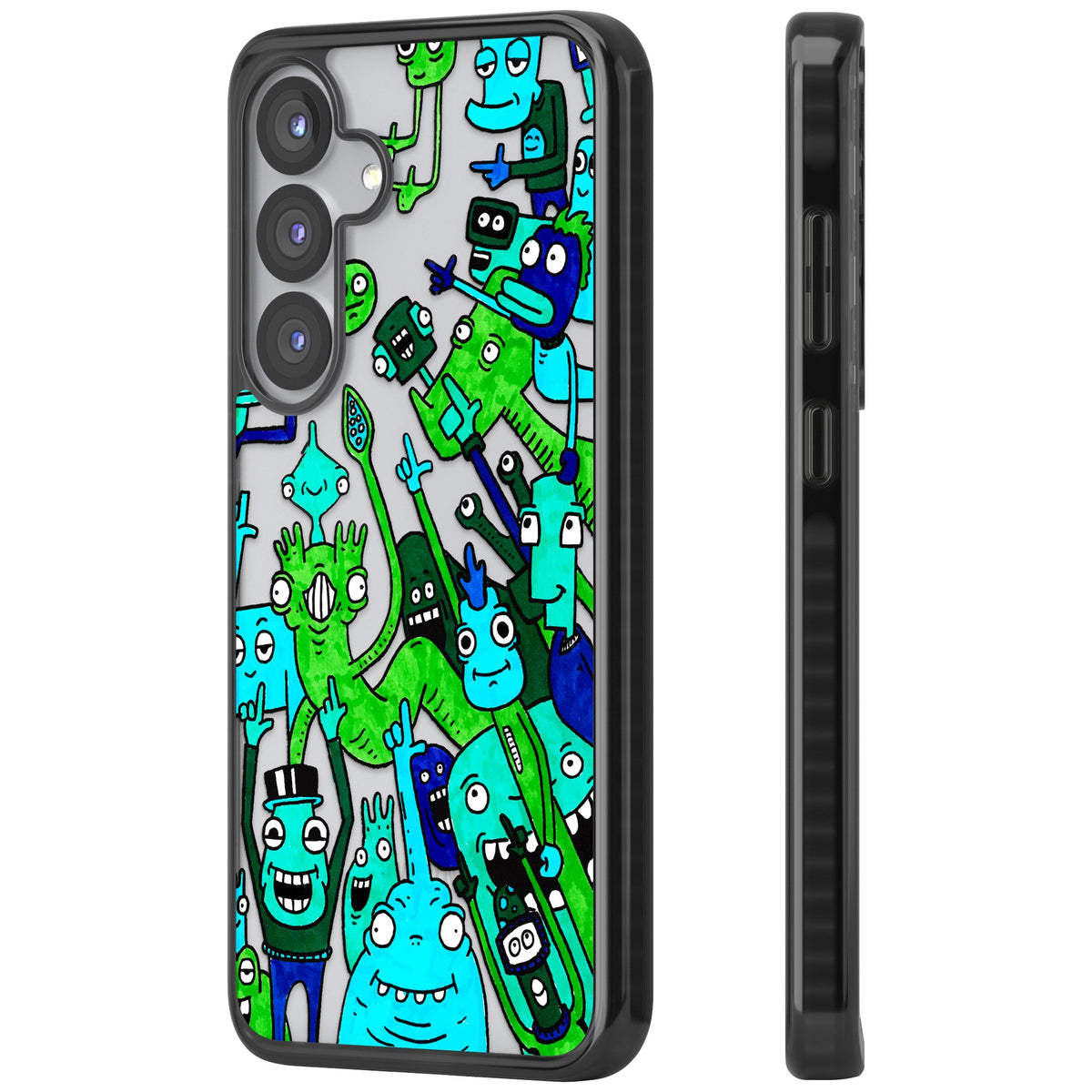 Don't Point Samsung S25 / Samsung S25 Plus / Samsung S26 / Samsung S26 Plus Impact Black Phone Case side