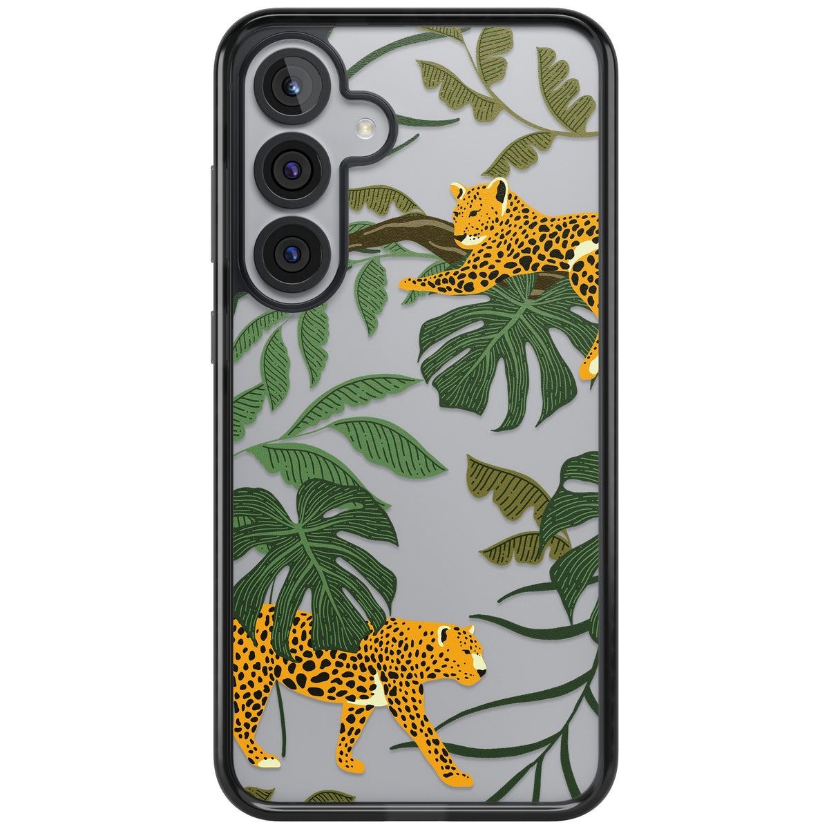 Jungle Cats Samsung S25 Plus / Samsung S26 / Samsung S26 Plus Impact Black Phone Case front