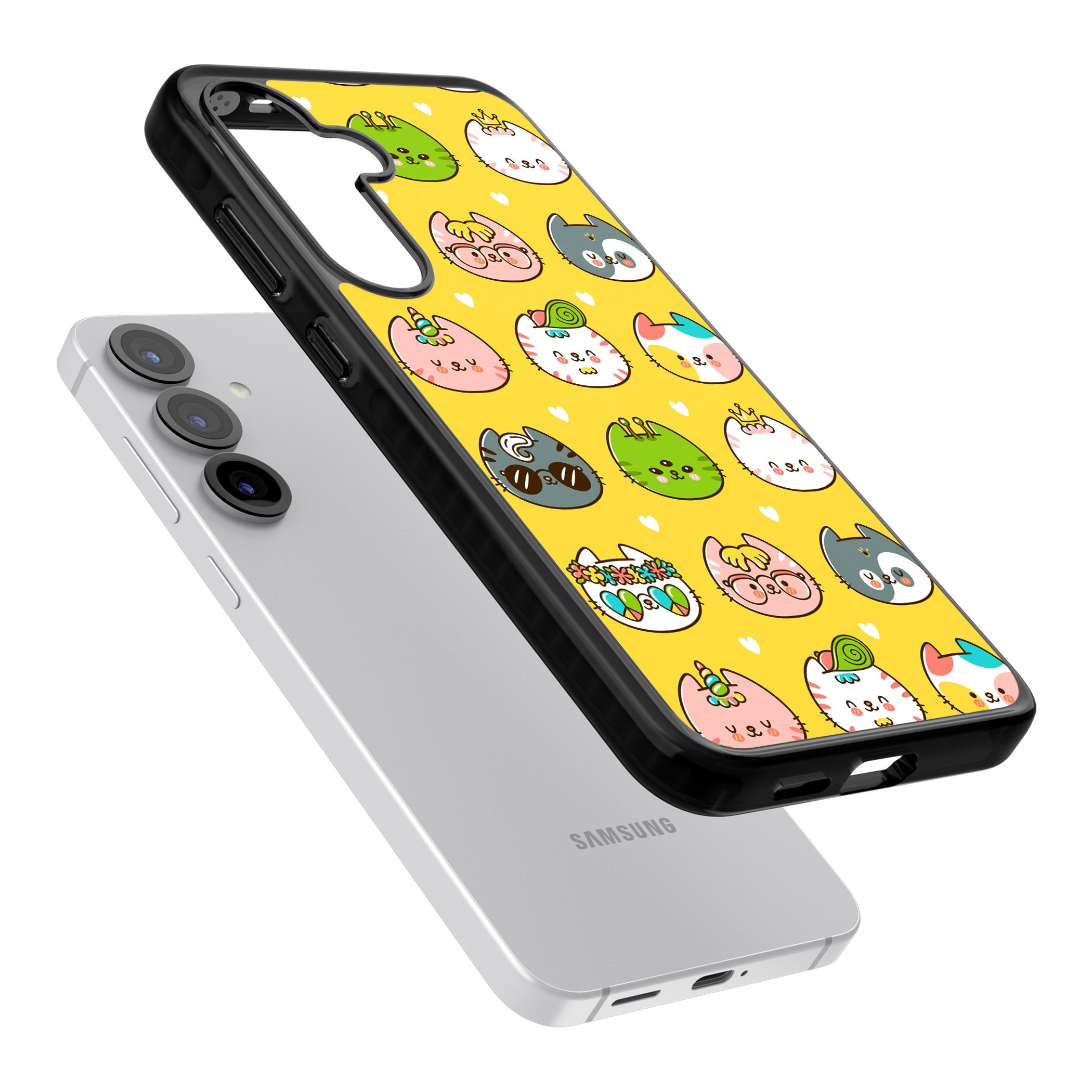 Mythical Cats Kawaii Pattern