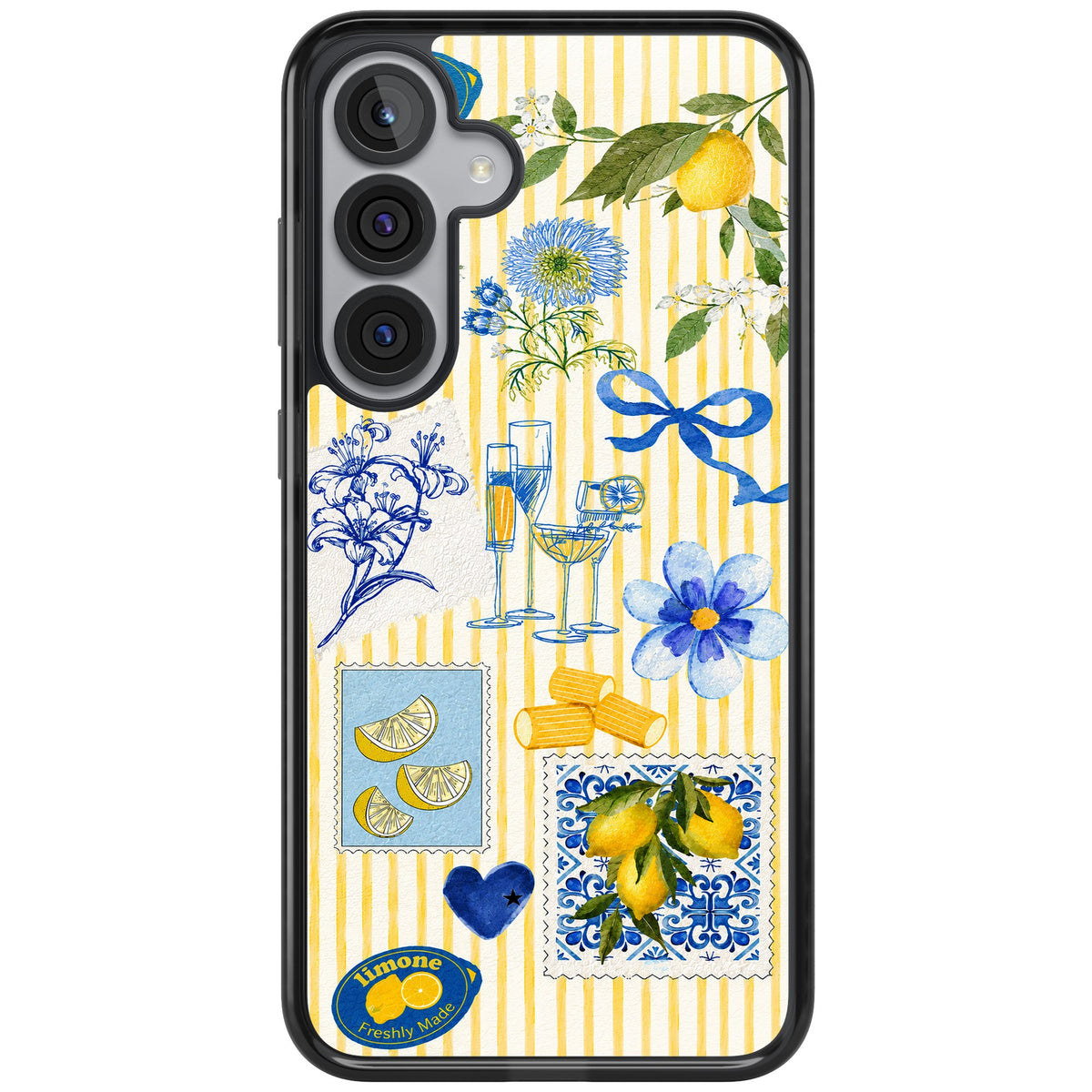 Limone Riviera Samsung S25 Plus / Samsung S26 / Samsung S26 Plus Impact Black Phone Case front