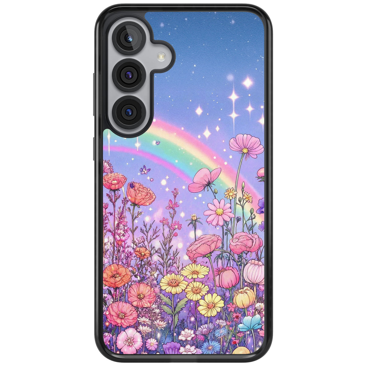 Magical Meadow Samsung S25 Plus / Samsung S26 / Samsung S26 Plus Impact Black Phone Case front